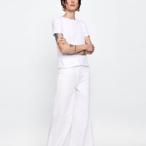 Print Crop Lounge Top